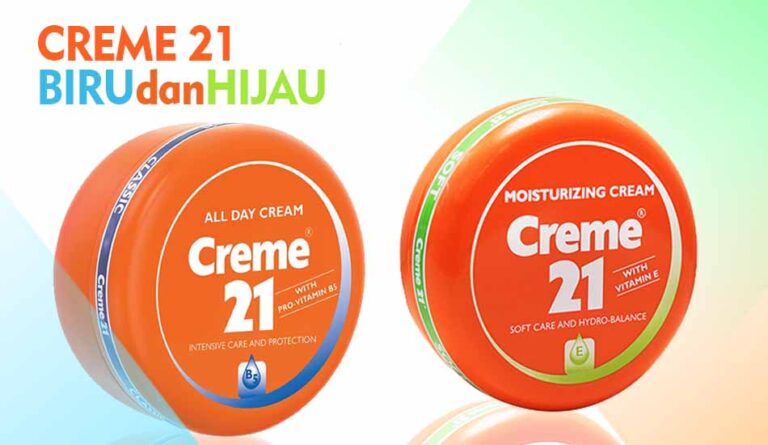 Perbedaan Creme 21 Biru dan Hijau