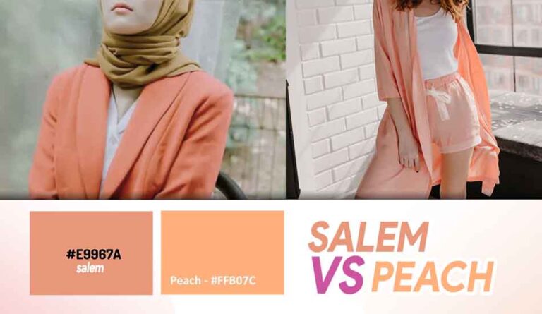 Perbedaan Warna Salem dan Peach