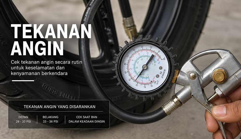 Cara Menentukan Tekanan Ban yang Tepat
