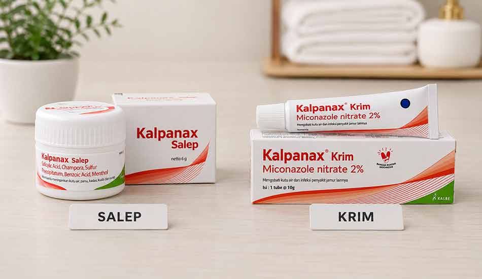 Perbedaan Kalpanax Krim dan Salep