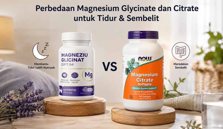 Perbedaan Magnesium Glycinate dan Citrate untuk Tidur & Sembelit